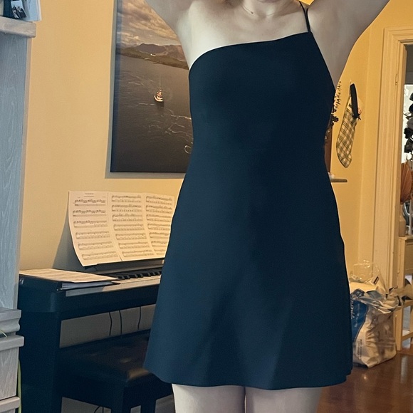 A&F Little Black Dress ❗️ one shoulder with shorts - Picture 2 of 7